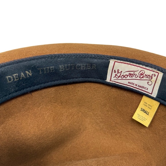 Goorin Bros Dean The Butcher Hat Whiskey Brown Size Small - Picture 8 of 9